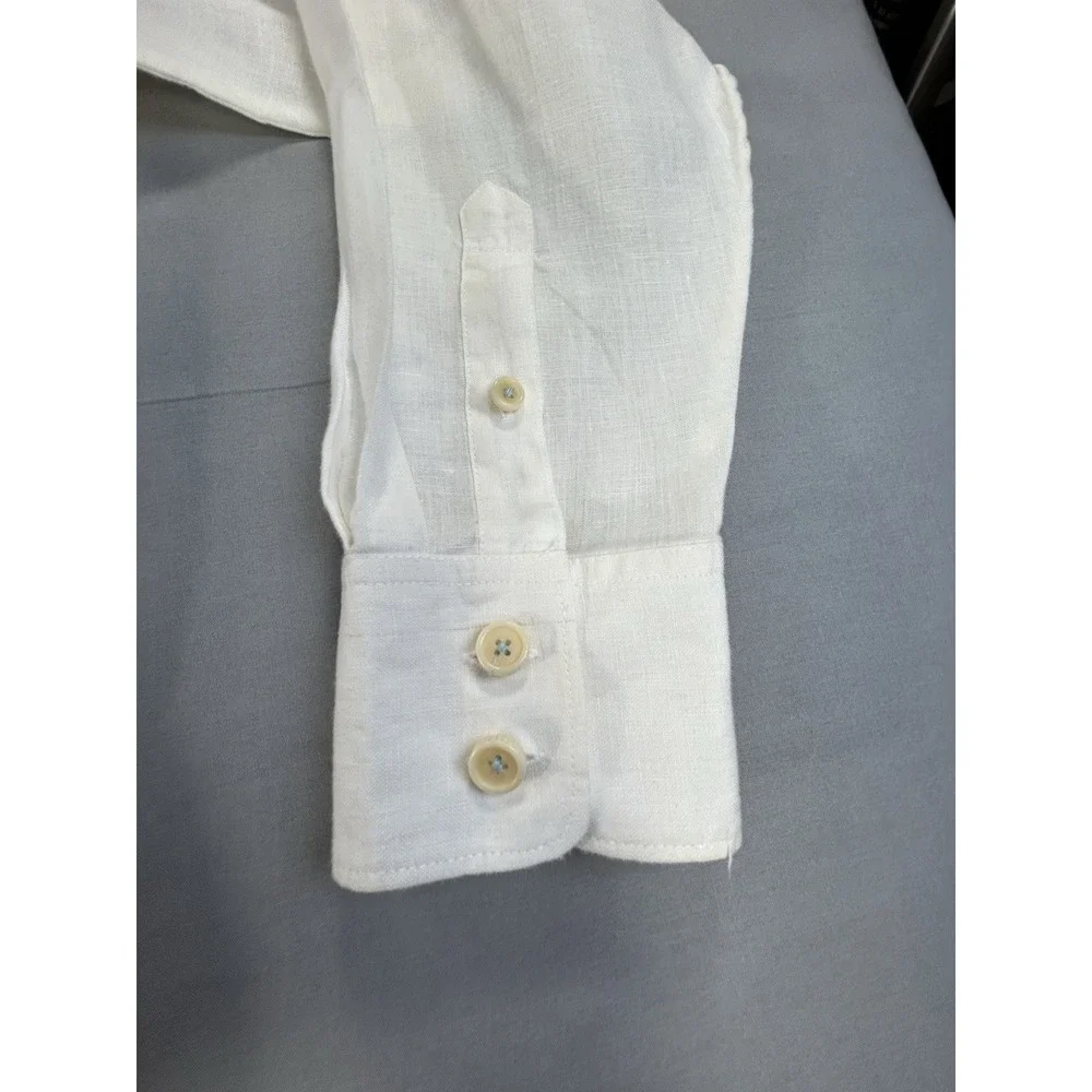 Tommy Bahama Button Down Linen Long Sleeve Shirt Men's‎ Large